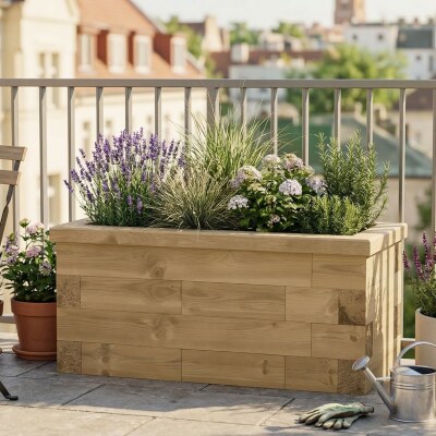 Jardinera elevada pequeña / 0,9 x 0,45 x 0,45 m