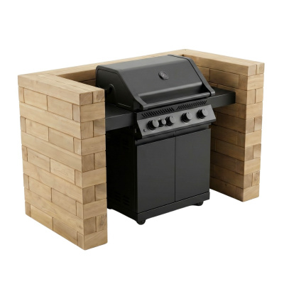 Mueble para barbacoa / 1,5 x 0,75 x 0,95 m