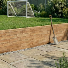 Muro de contención de madera para jardín / Diseña la longitud y la forma