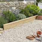 Borde de madera para jardín / 300 x 25 cm
