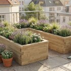 Jardinera grande en forma de U / 375 x 262,5 x 55,0 cm