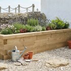 Jardinera elevada de madera / 225 x 45 x 45 cm