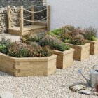 Jardinera de tres árboles / 330 x m x 195 x m x 45 cm