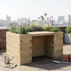 Jardinera elevada accesible para sillas de ruedas / 150 x 112,5 x 85 cm