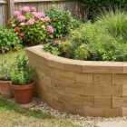 Jardinera elevada semicircular / 1,575 x 1,021 x 0,45 m