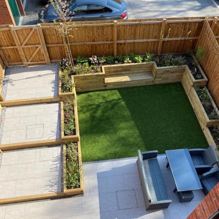 Ideas para jardines de obra nueva con WoodBlocX