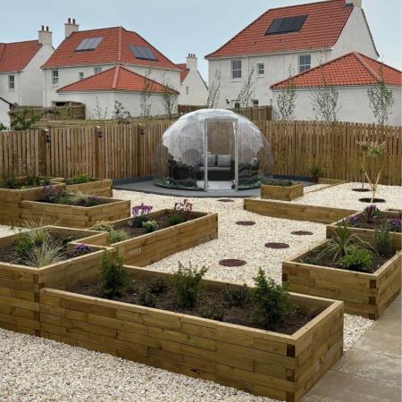 Jardineras de madera que aportan belleza natural
