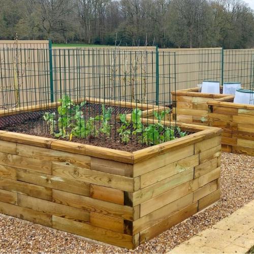Jardineras de madera de Laure para el cultivo de hortalizas
