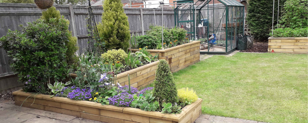 WoodBlocX tiered raised bed WoodBlocX tiered raised bed