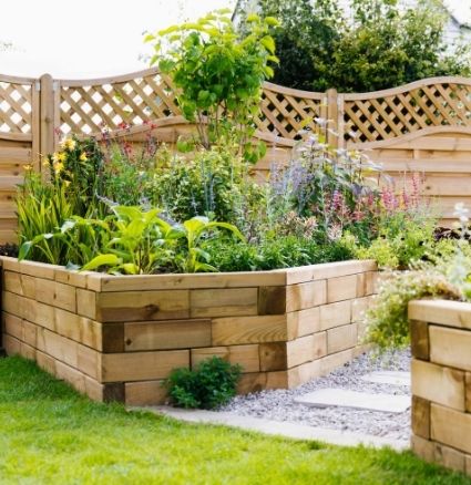 curved and angular raised beds for small gardens curved and angular raised beds for small gardens