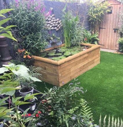 Raised timber pond Raised timber pond