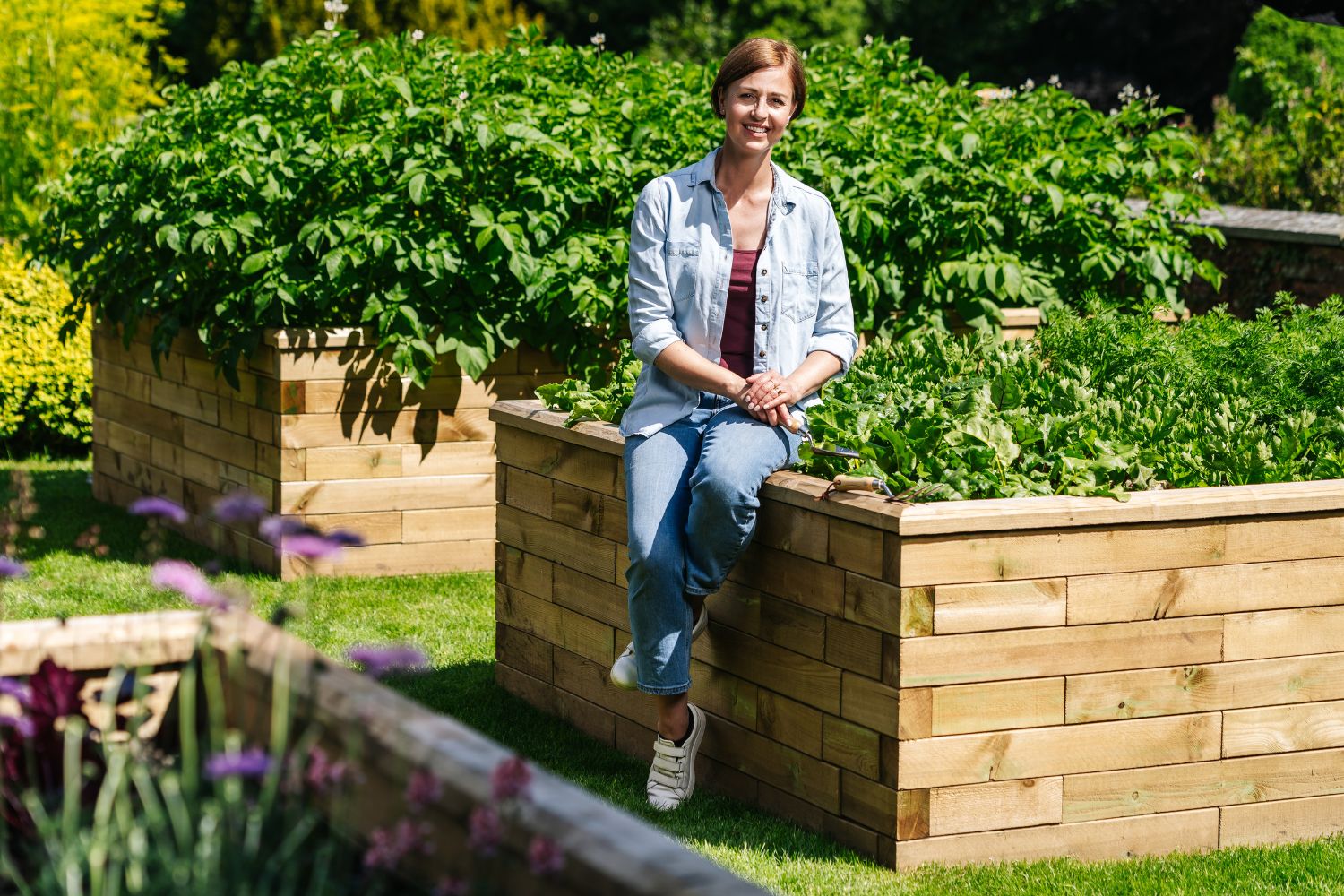 WoodBlocX growing raised beds WoodBlocX growing raised beds