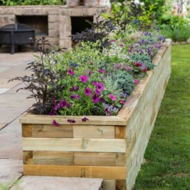 Jardinera de madera WoodBlocX acabada Jardinera de madera WoodBlocX acabada